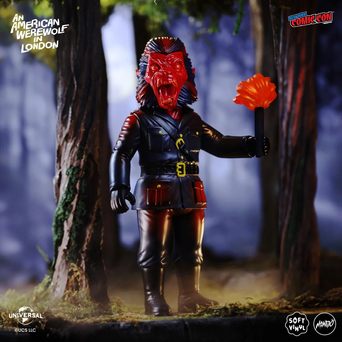 An American Werewolf in London - Nightmare Demon Werewolf Soft Vinyl Figure  - Blood Moon Variant - Image 7