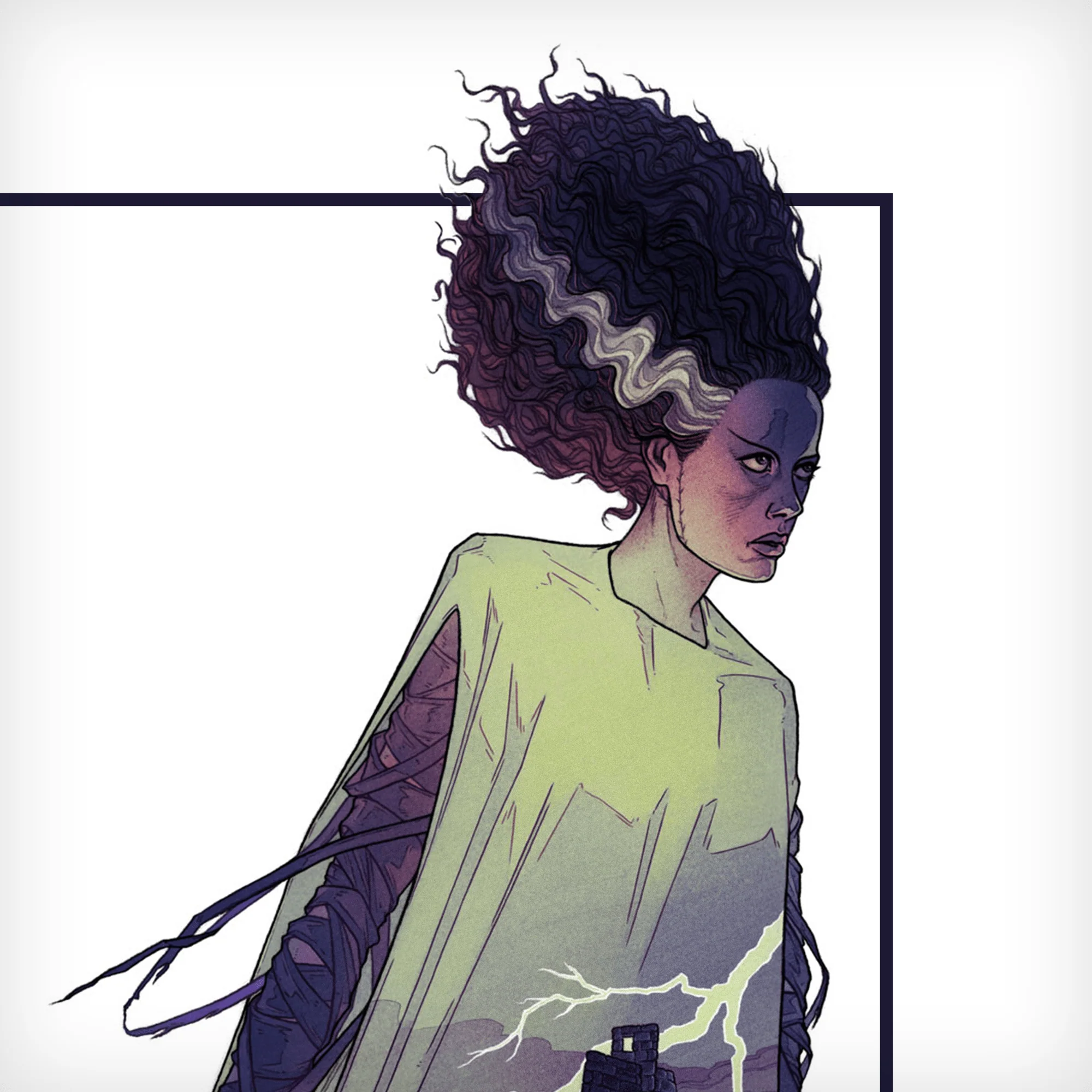 Bride of Frankenstein T-Shirt - Image 2