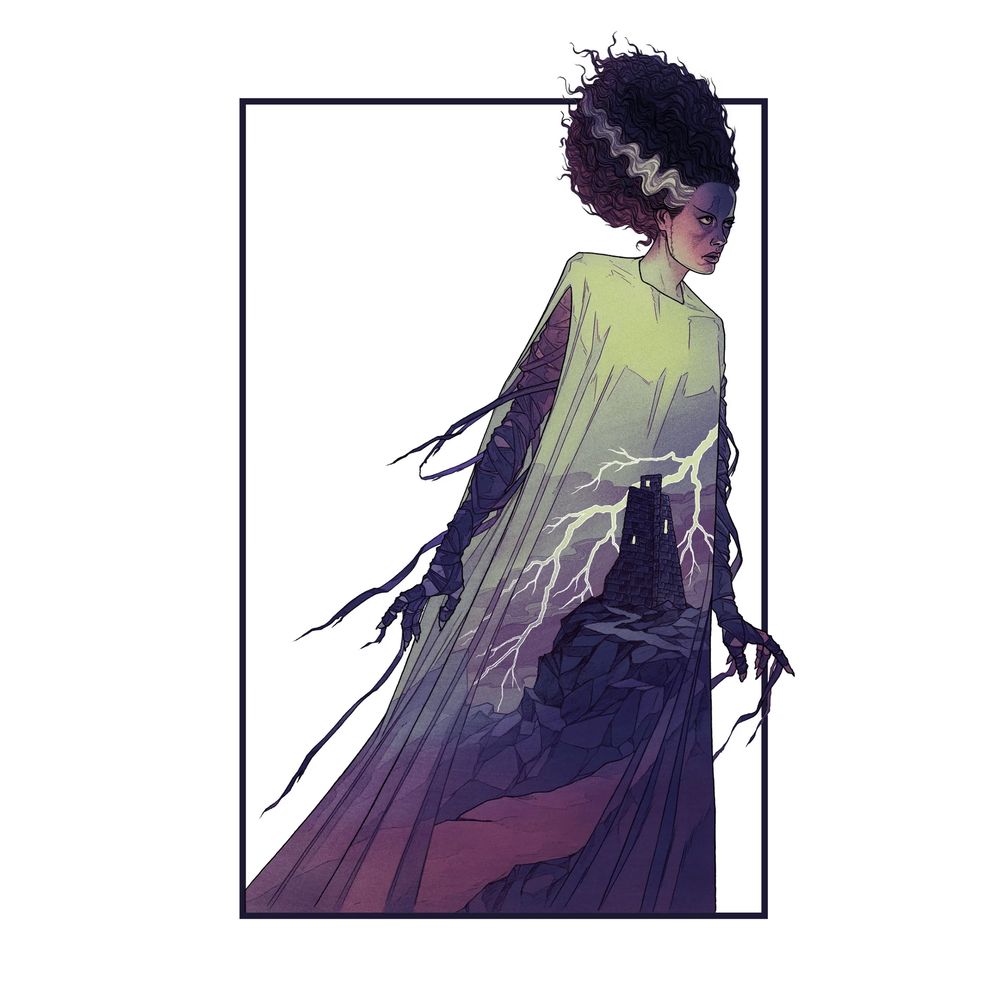 Bride of Frankenstein T-Shirt - Image 3