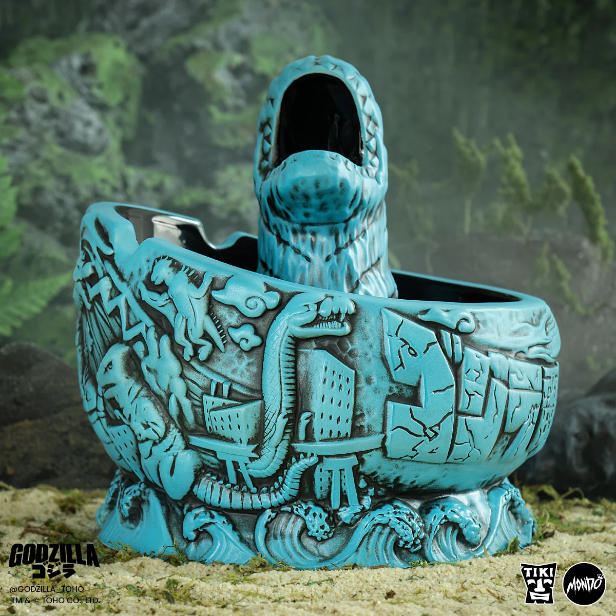 Godzilla Destroy All Monsters Tiki Bowl - Heat Ray Variant - Image 15