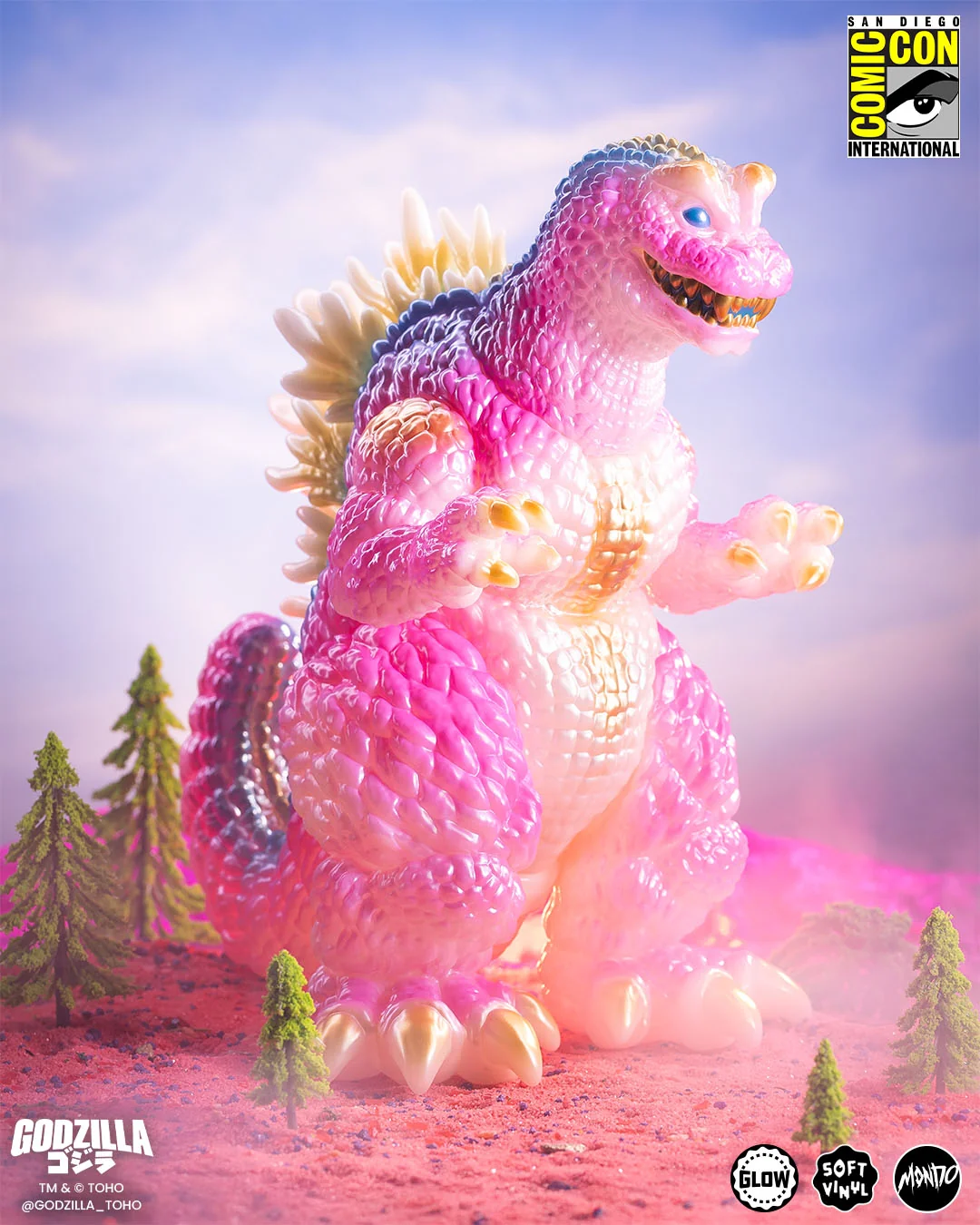 Godzilla, Mothra and King Ghidorah: Giant Monsters All-Out Attack - Godzilla Soft Vinyl Figure - Bitter Cherry Blossom Variant - Image 5