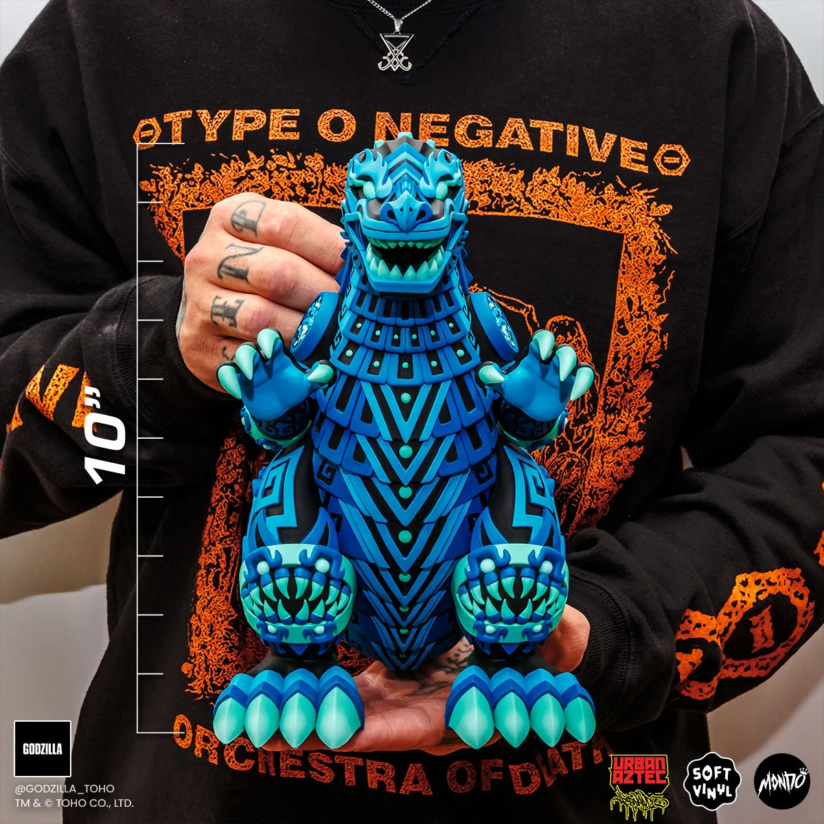 Godzilla - Vinyl Designer Figure by Urban Aztec - Heat Ray Variant Timed Edition - Image 3
