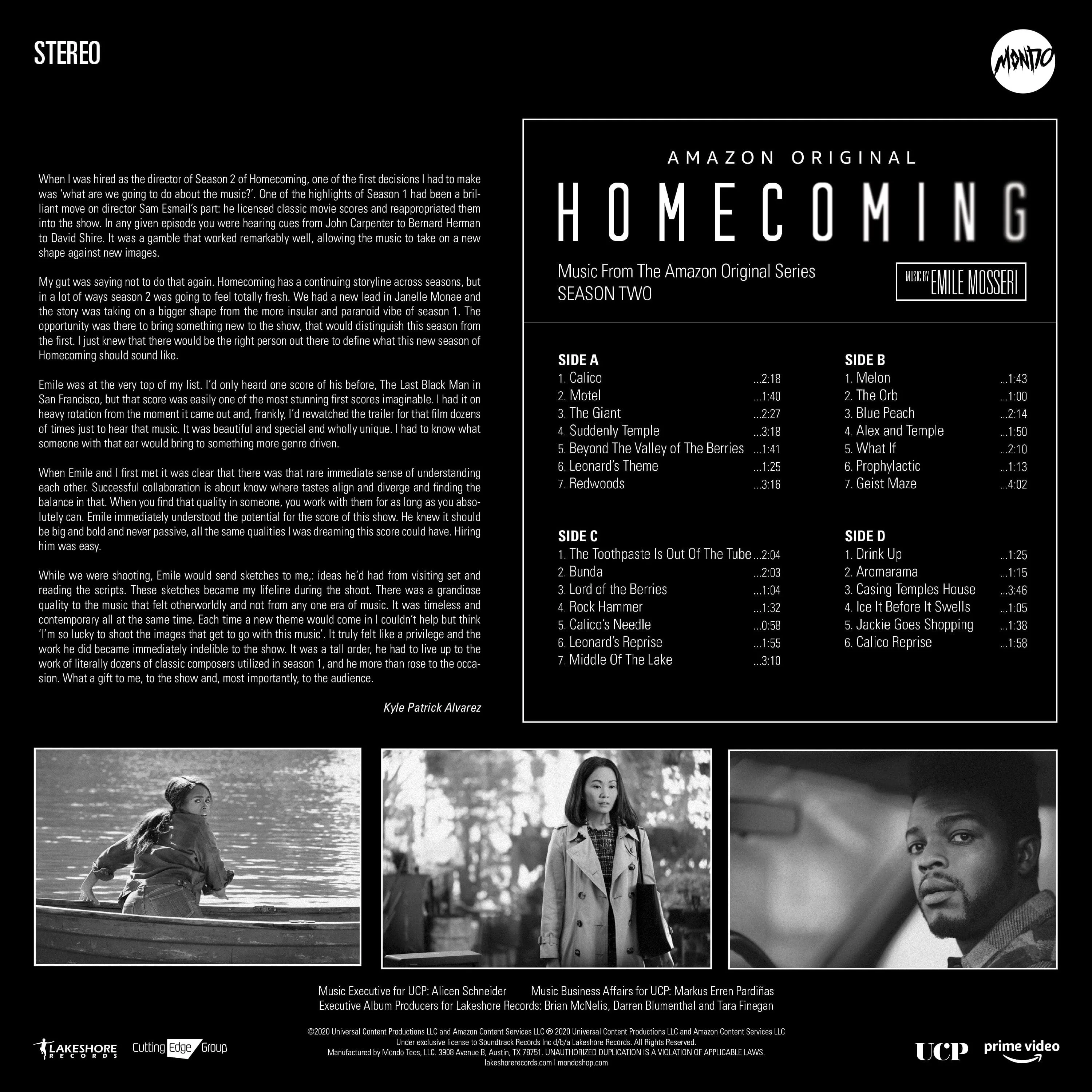 Homecoming: Season Two - Original Soundtrack 2XLP - Image 5