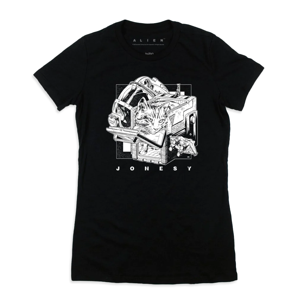 Alien – Jonesy T-Shirt (Black & White)