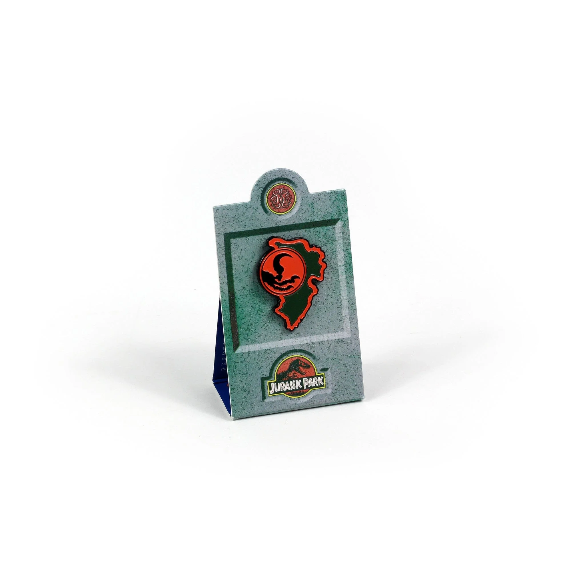 Jurassic Park – Velociraptor Paddock Sign Enamel Pin - Image 3
