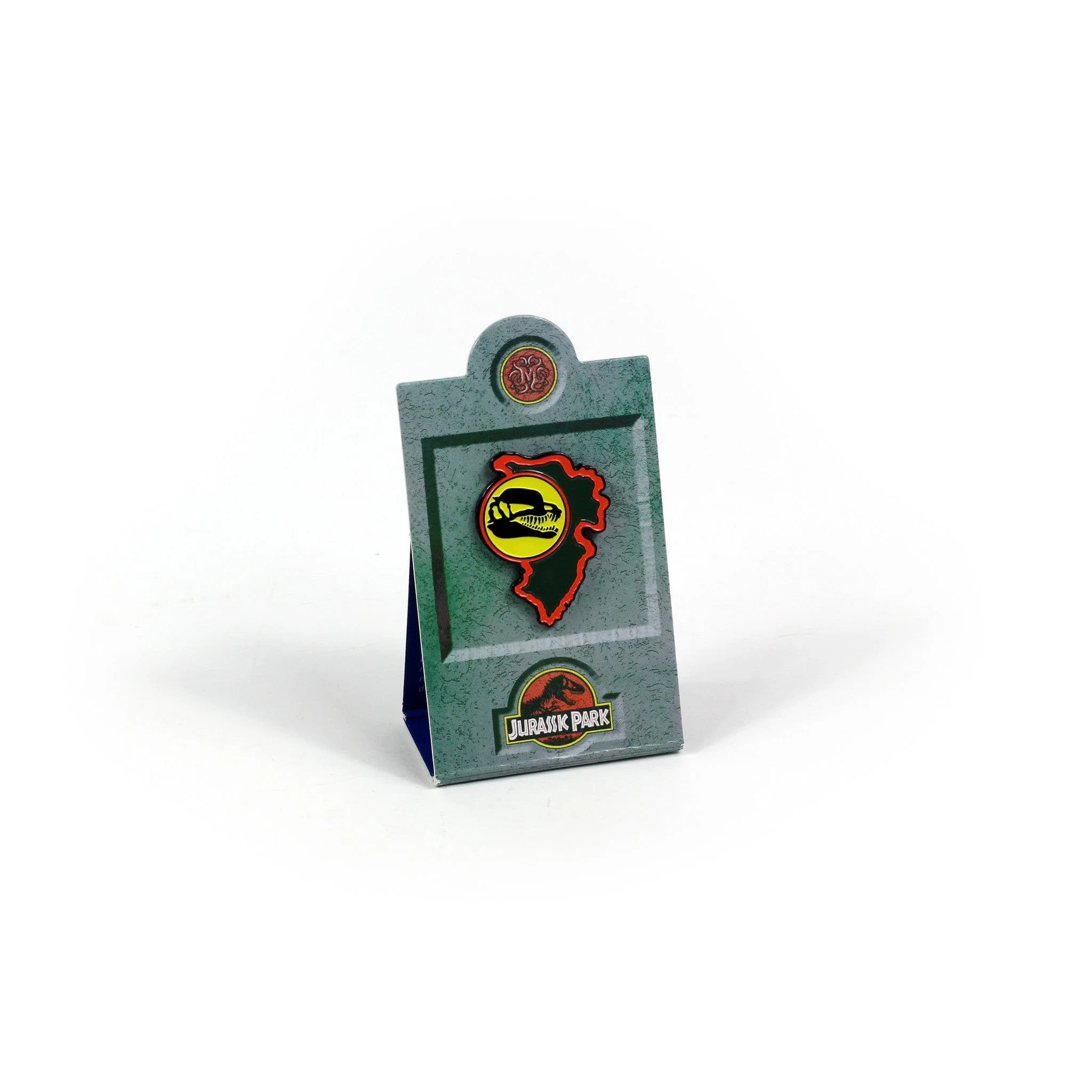 Jurassic Park – Dilophosaurus Paddock Sign Enamel Pin - Image 3