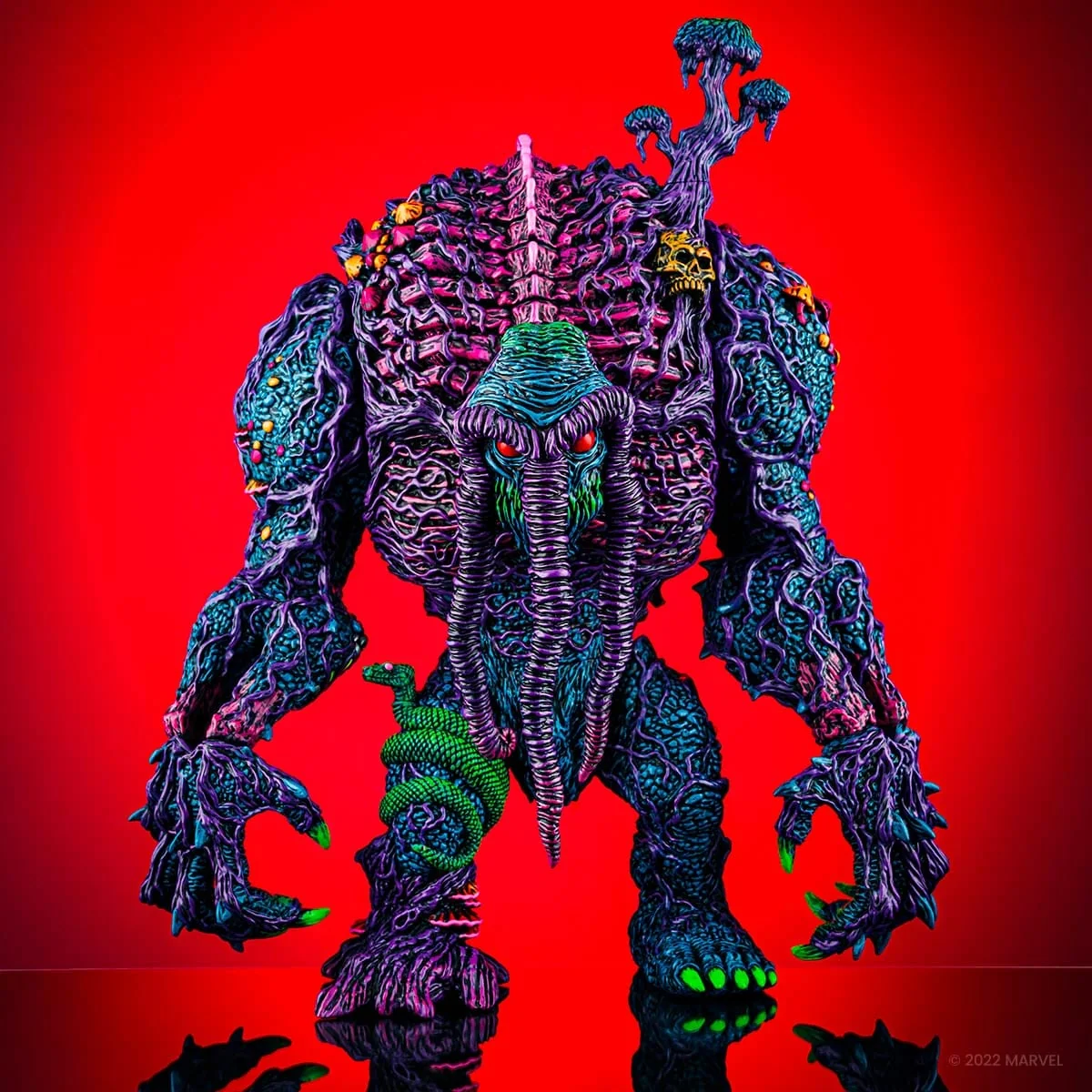 Man-Thing Designer Vinyl Figure - Psychedelic Variant - Image 5