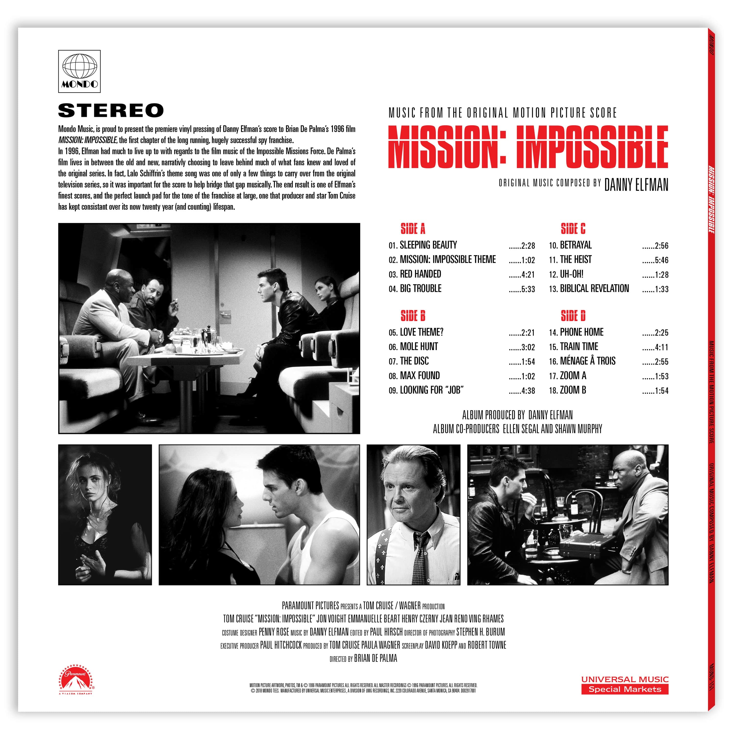 Mission: Impossible – Music From The Original Motion Picture Score 2XLP - Image 3