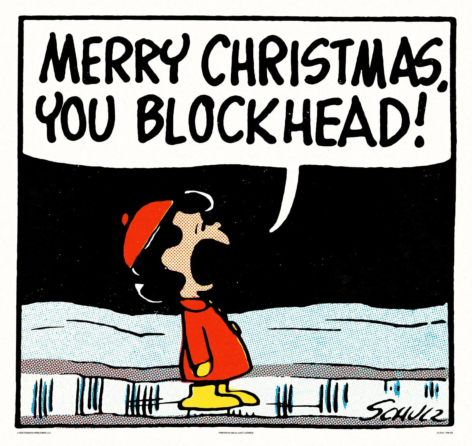 Peanuts Blockhead Poster