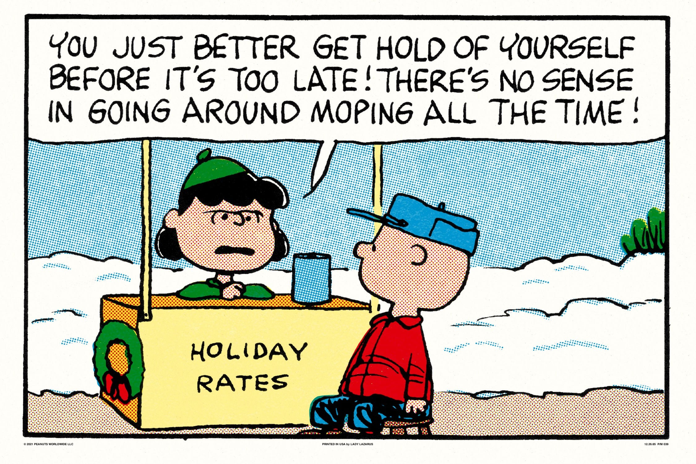 Peanuts Psychiatric Booth Poster