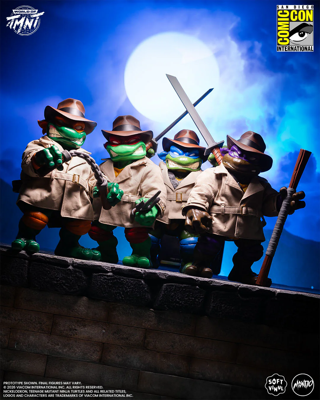 Teenage Mutant Ninja Turtles - Undercover Turtles Soft Vinyl Figures 4-Pack